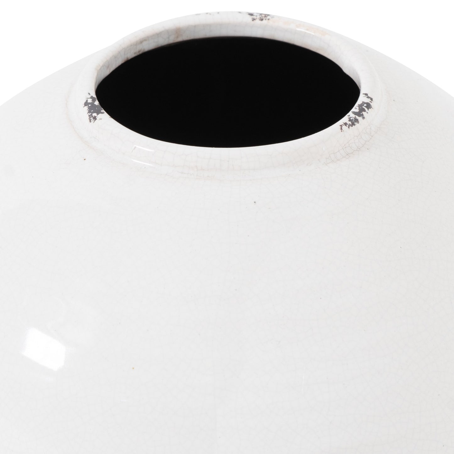CERAMIC GLAZED GLOBE VASE
