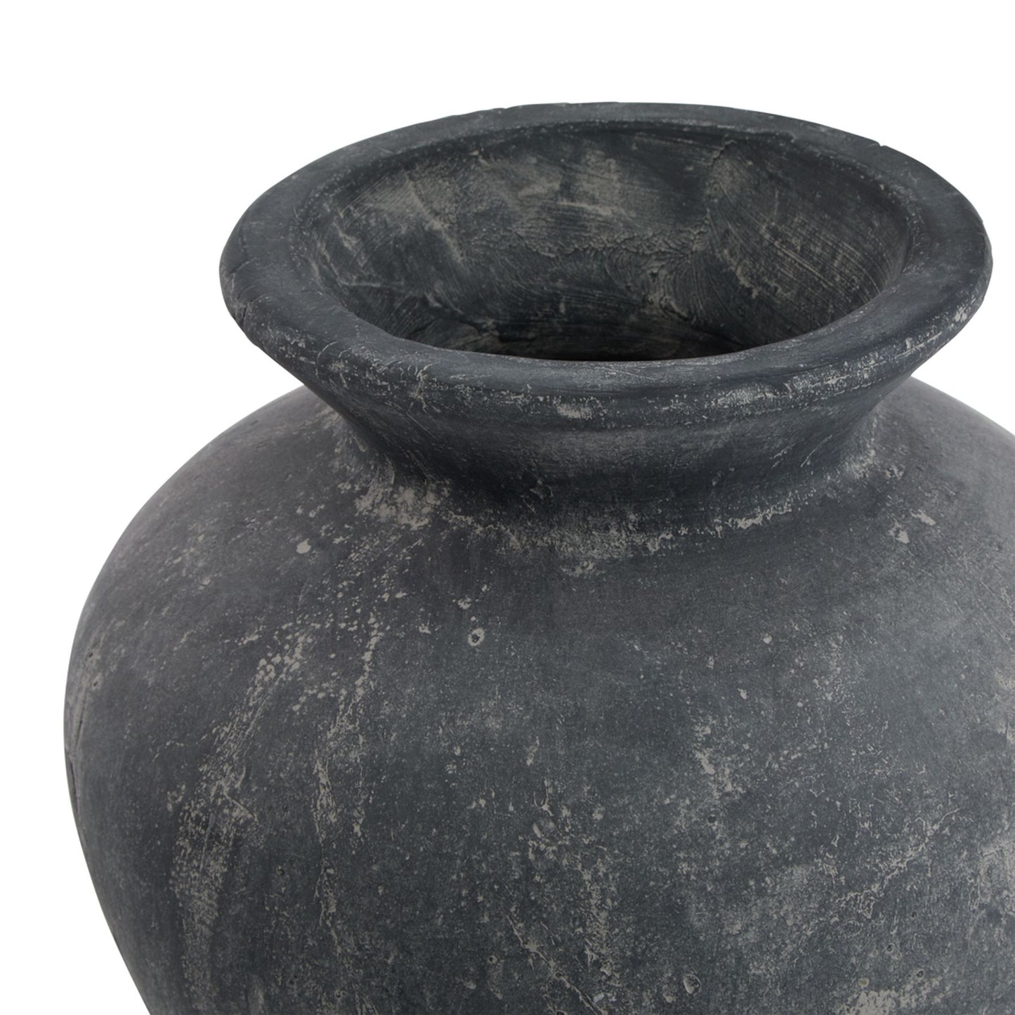 Matt Grey Charcoal Vase