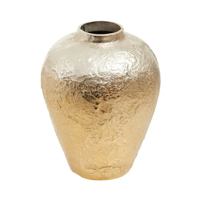 Hand casted Large Silver and Gold Ombre Vase