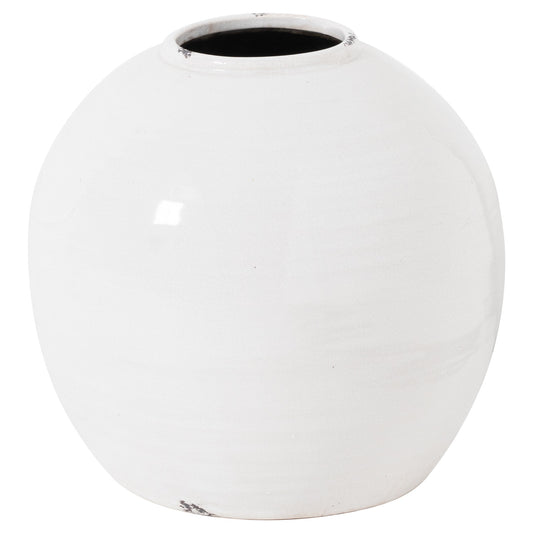 CERAMIC GLAZED GLOBE VASE
