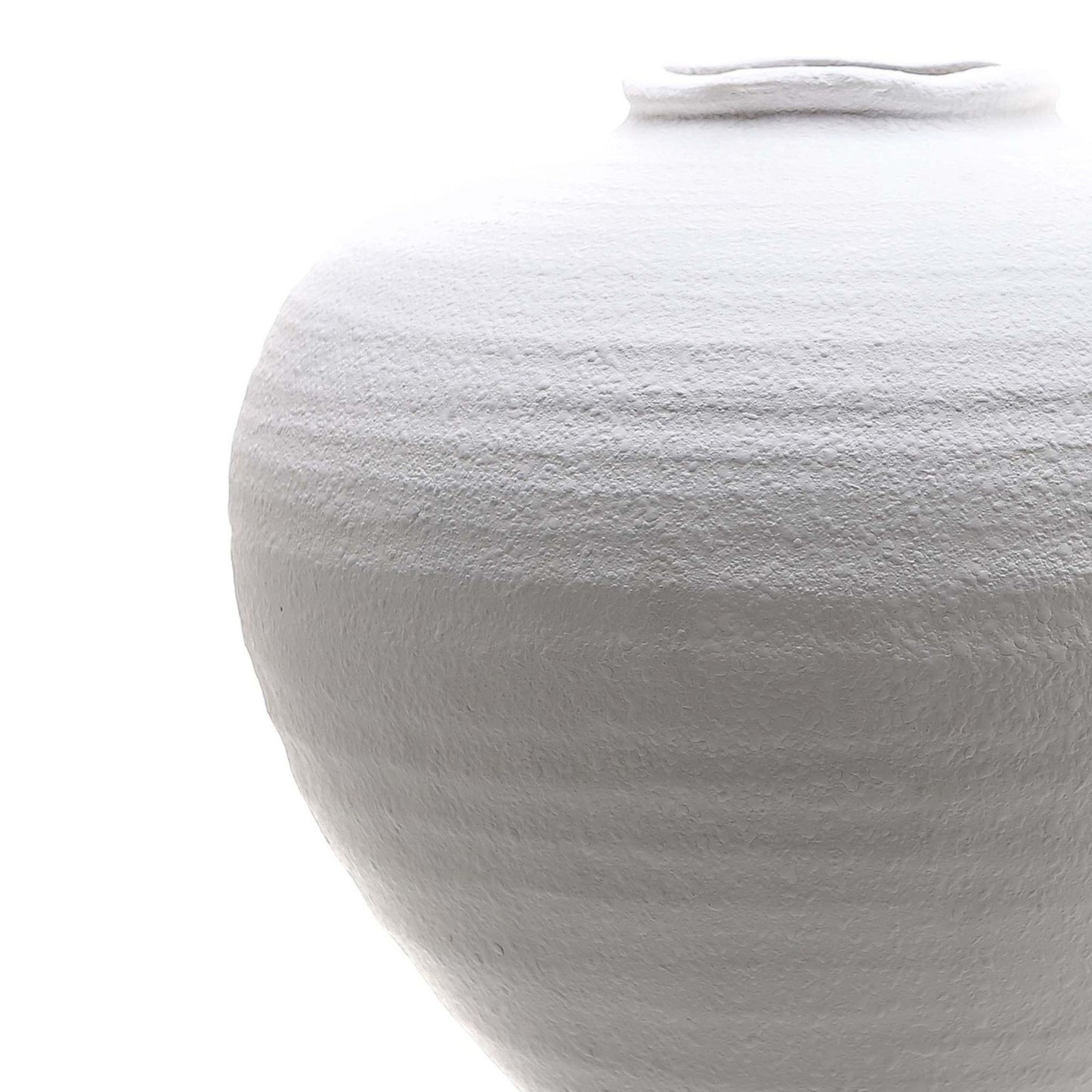Large Matt White Ceramic Vase