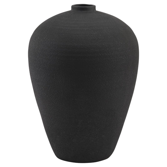 Grand Matt Black Vase