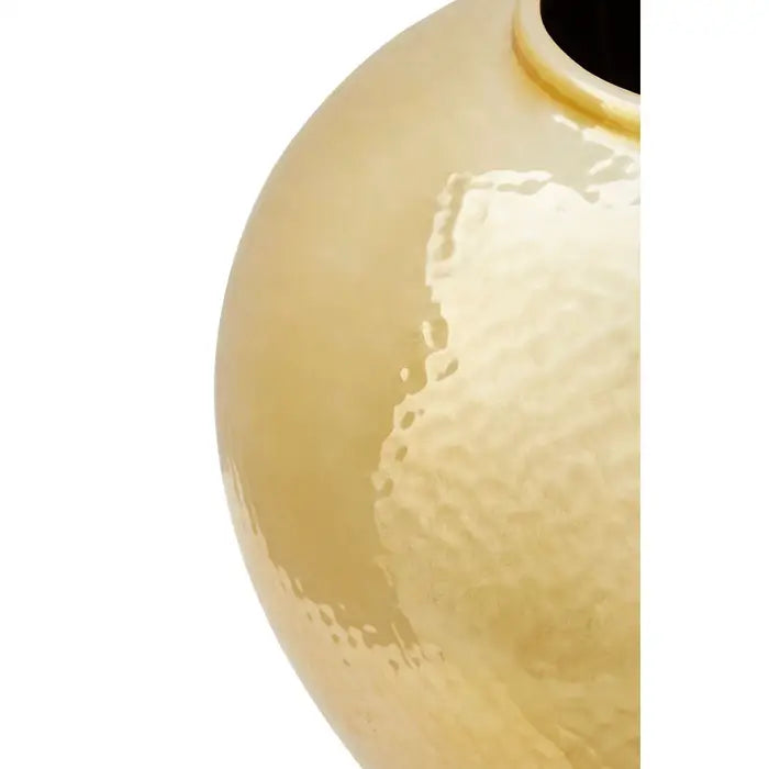 Hammered Ceramic Liquid Gold Vase