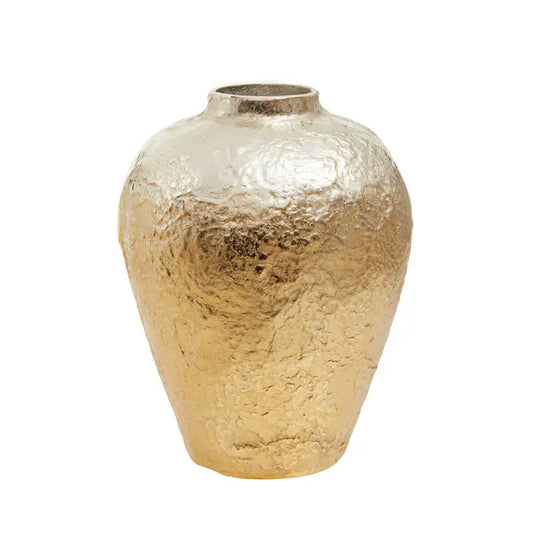 Hand casted Large Silver and Gold Ombre Vase