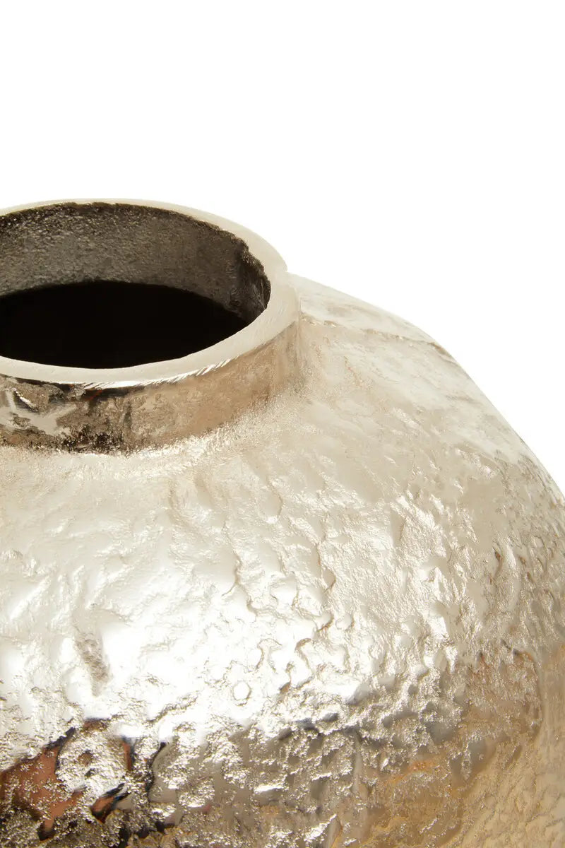 Hand casted Large Silver and Gold Ombre Vase